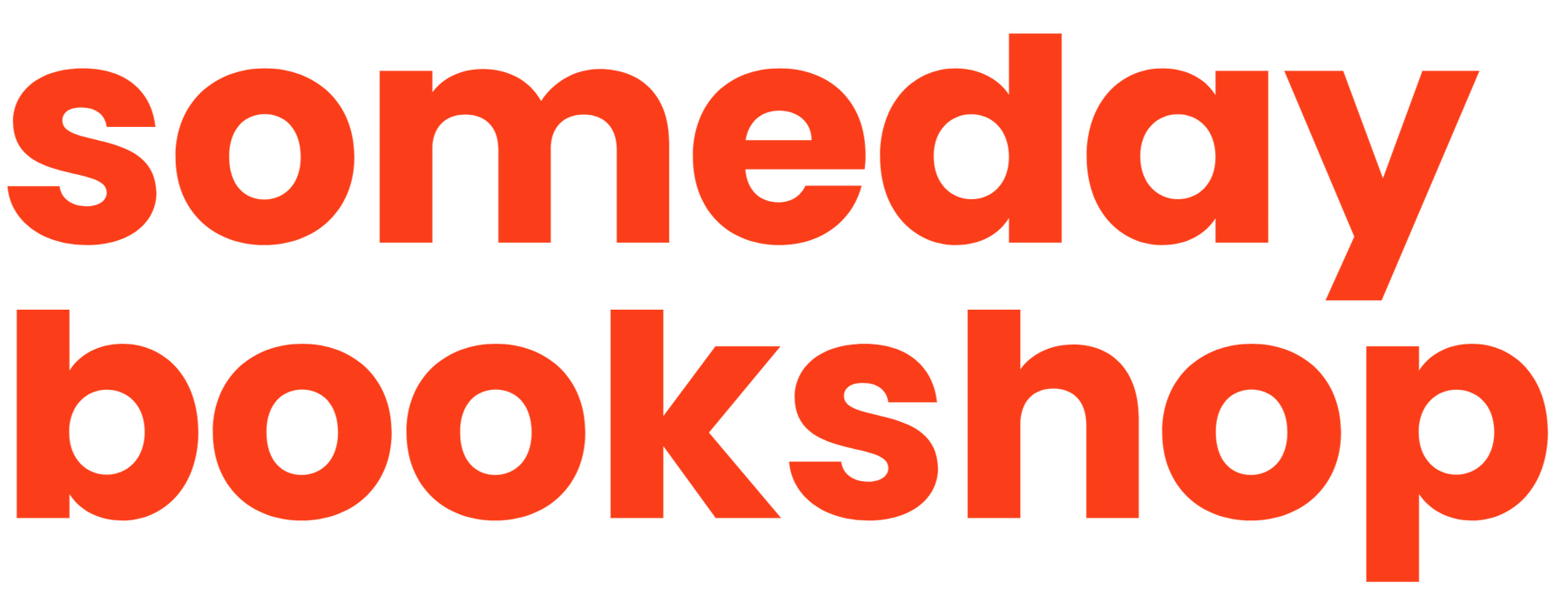 Someday Bookshop Logo in Orange